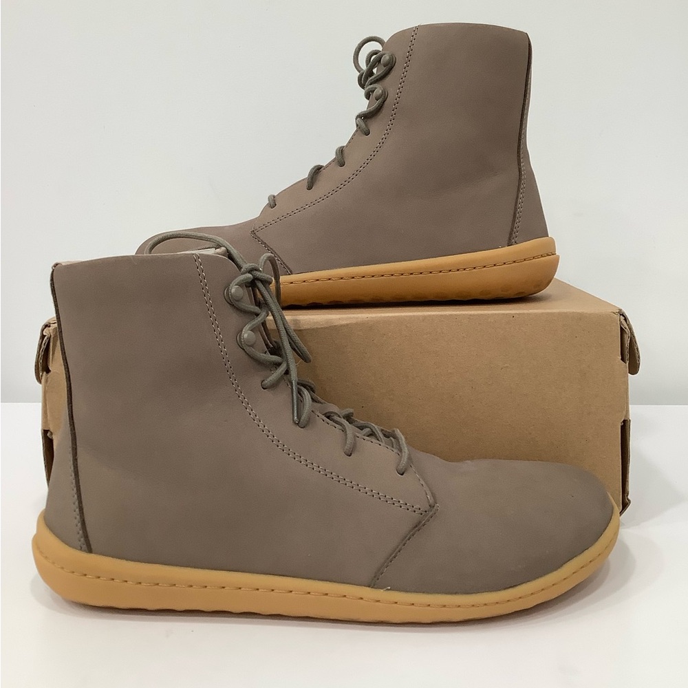 Vivobarefoot Gobi Hi 3 Nunbuck Driftwood Boot Women Size 41 EU SIZE 10 US